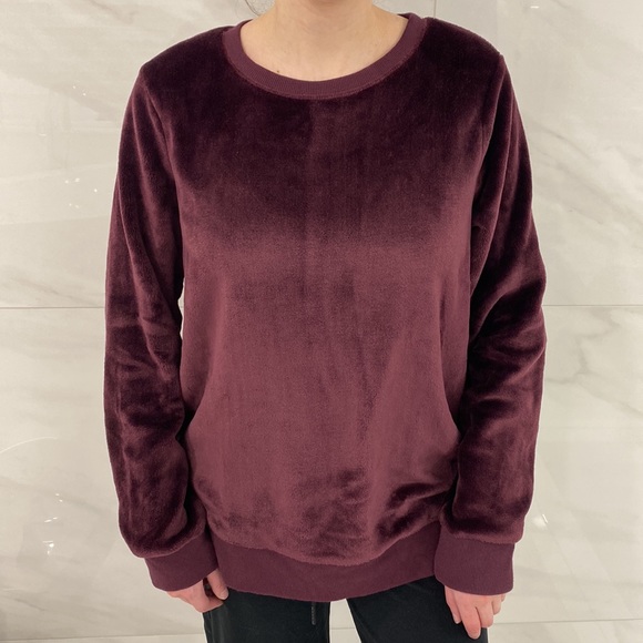 Purple COMFY FUZZY Crewneck Sweater - Women’s Large - Picture 1 of 5